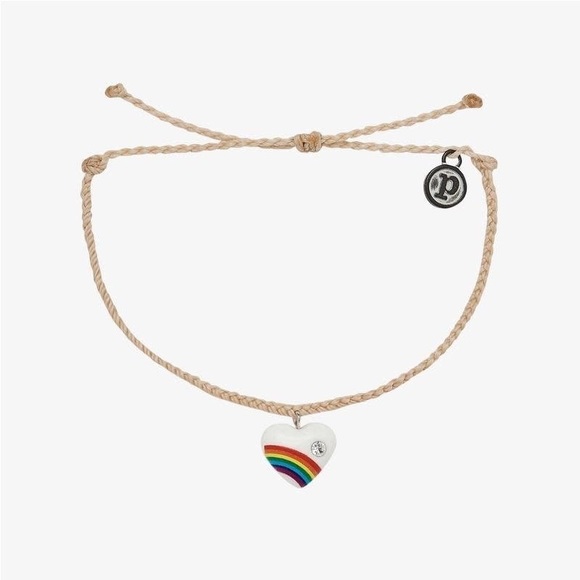 Puts Vida Vintage Heart Charm Waterproof Friendship Bracelet Set of 2 NWT! - Picture 2 of 2